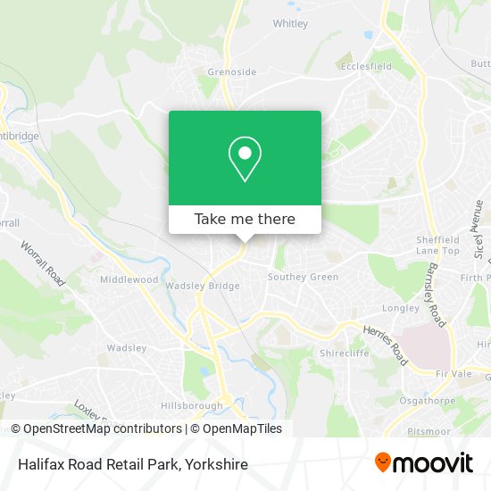 Halifax Road Retail Park map