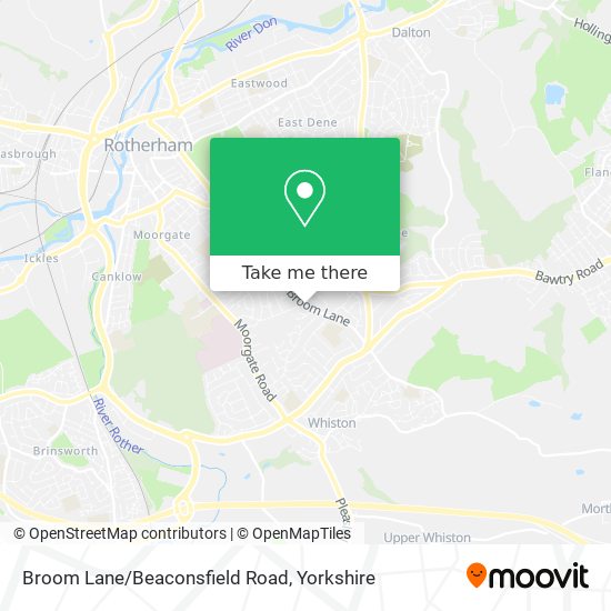 Broom Lane/Beaconsfield Road map