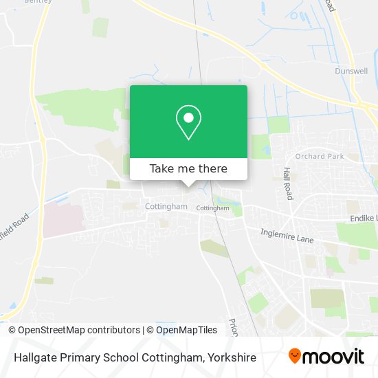 Hallgate Primary School Cottingham map
