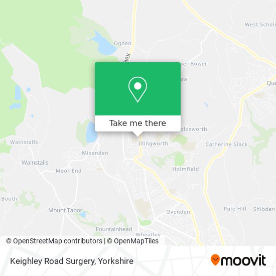 Keighley Road Surgery map