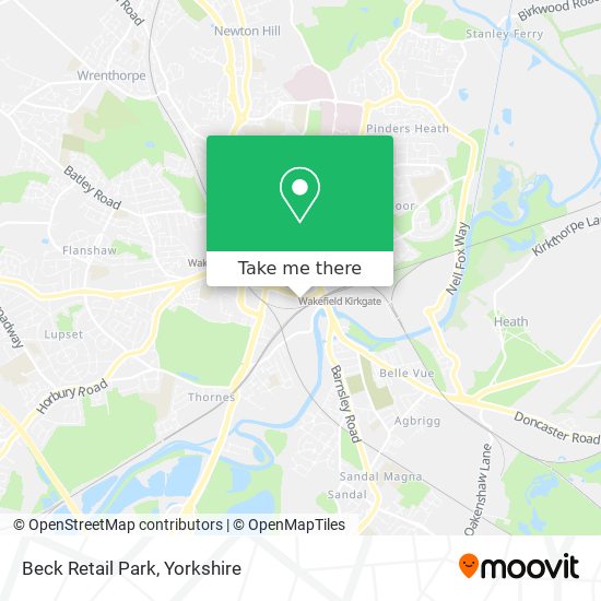 Beck Retail Park map