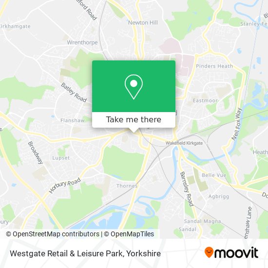 Westgate Retail & Leisure Park map