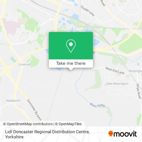 Lidl Doncaster Regional Distribution Centre map