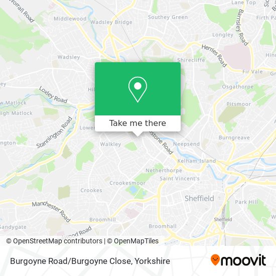 Burgoyne Road/Burgoyne Close map