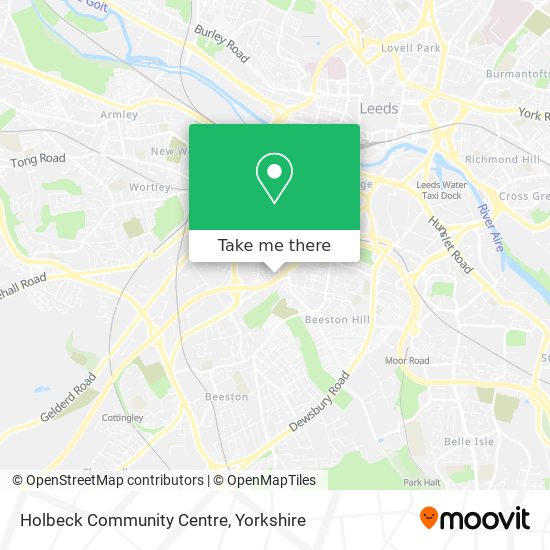 Holbeck Community Centre map