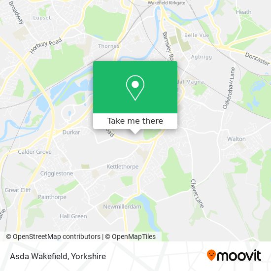 Asda Wakefield map