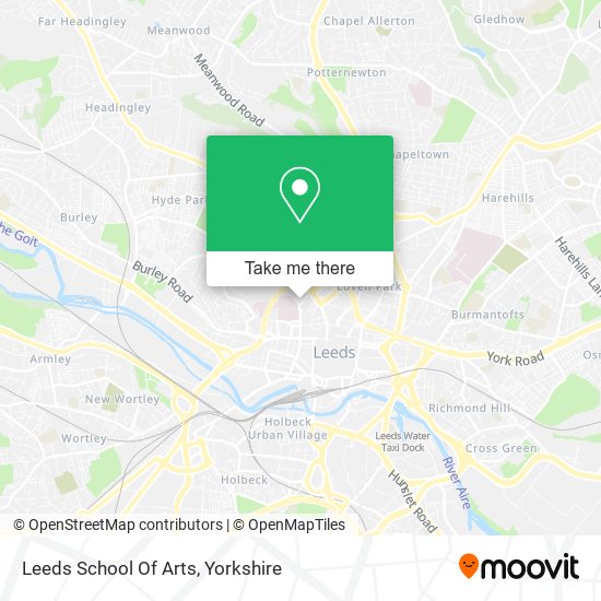 Leeds School Of Arts map
