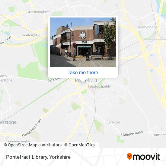 Pontefract Library map