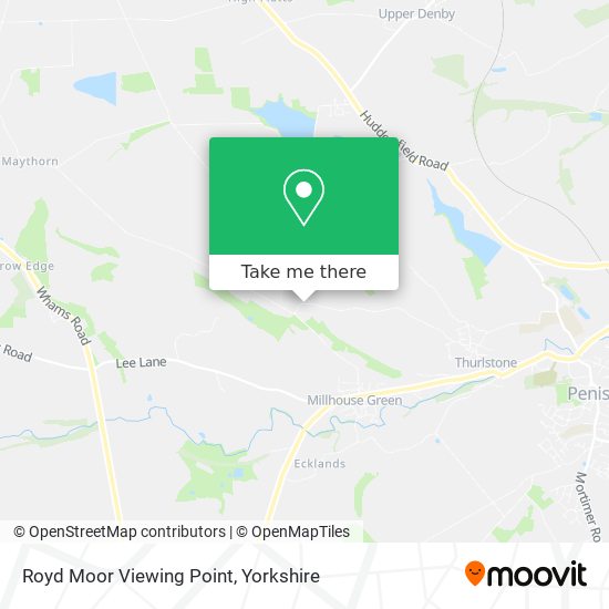 Royd Moor Viewing Point map