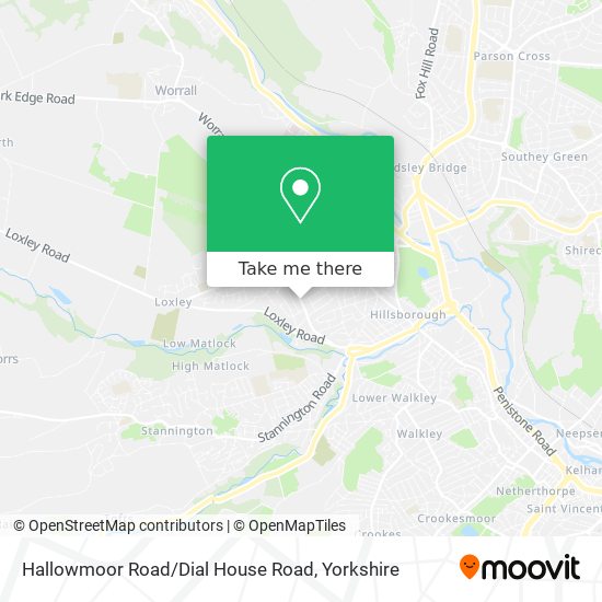 Hallowmoor Road / Dial House Road map