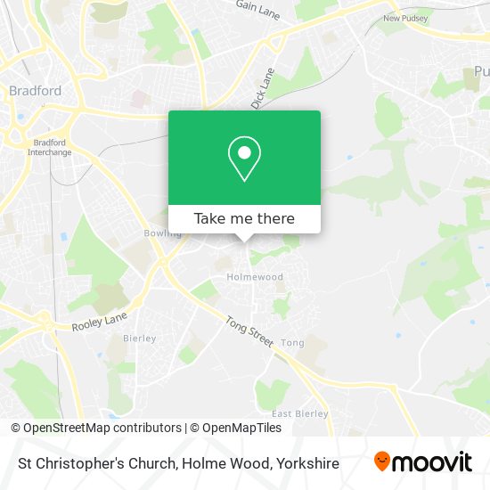 St Christopher's Church, Holme Wood map