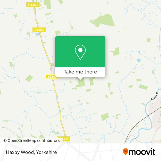 Haxby Wood map
