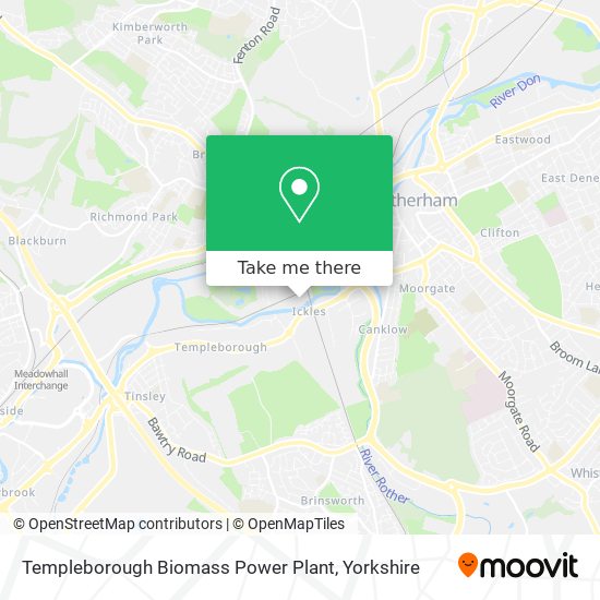 Templeborough Biomass Power Plant map