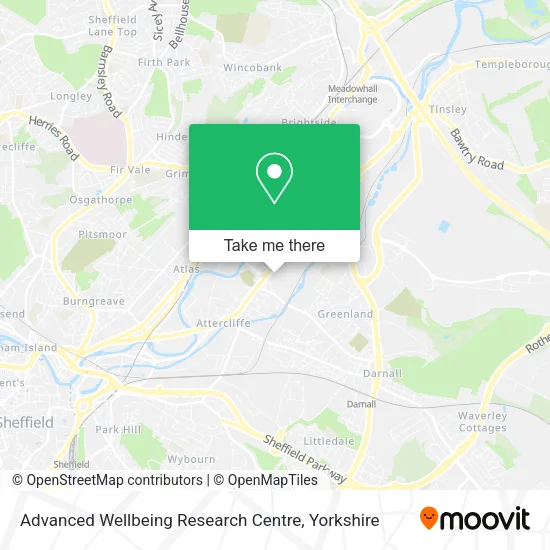 Advanced Wellbeing Research Centre map