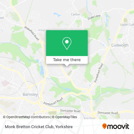 Monk Bretton Cricket Club map