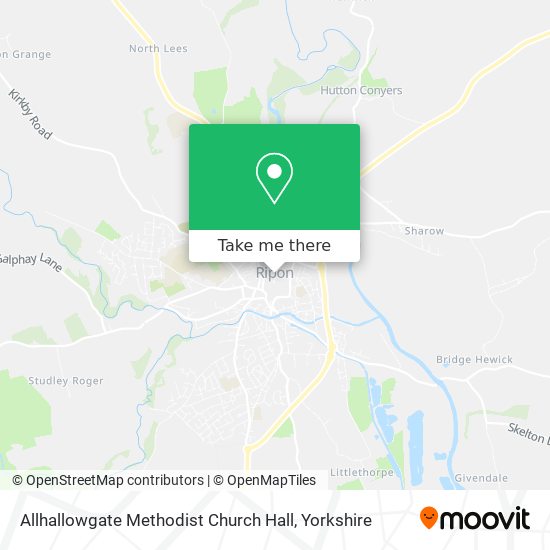 Allhallowgate Methodist Church Hall map