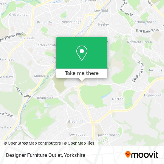 Designer Furniture Outlet map