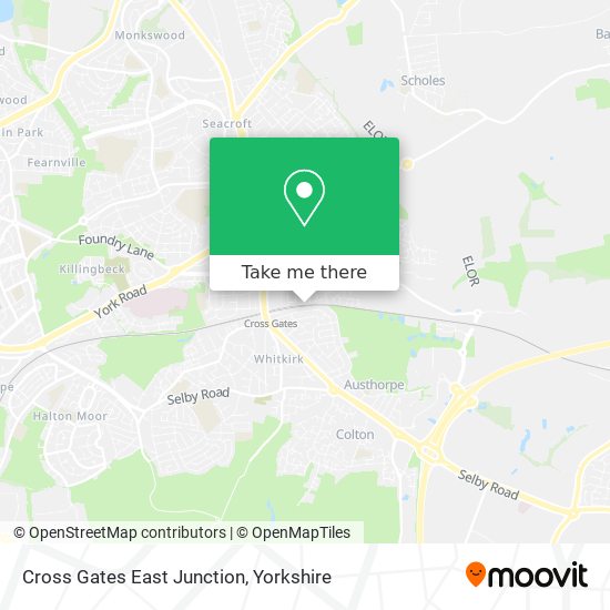Cross Gates East Junction map