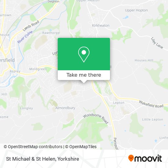 St Michael & St Helen map
