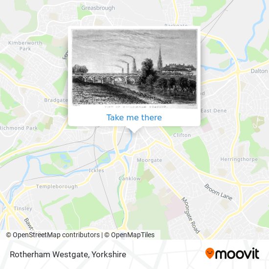 Rotherham Westgate map