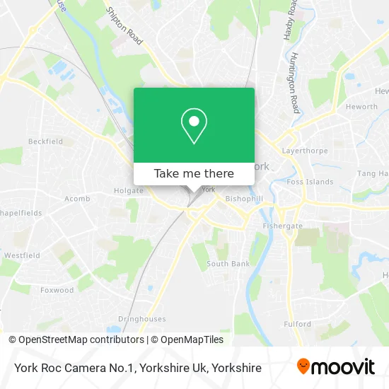 York Roc Camera No.1, Yorkshire Uk map