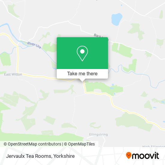 Jervaulx Tea Rooms map