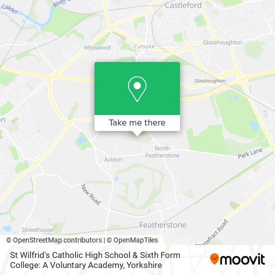 St Wilfrid's Catholic High School & Sixth Form College: A Voluntary Academy map