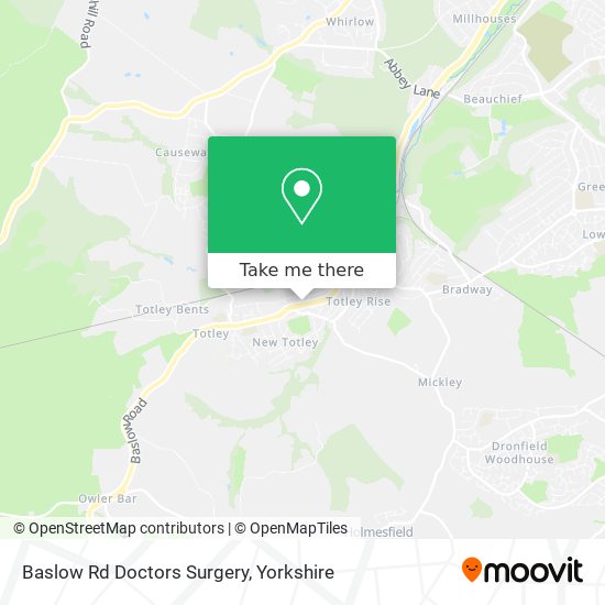 Baslow Rd Doctors Surgery map