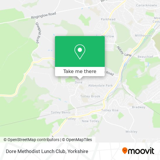 Dore Methodist Lunch Club map