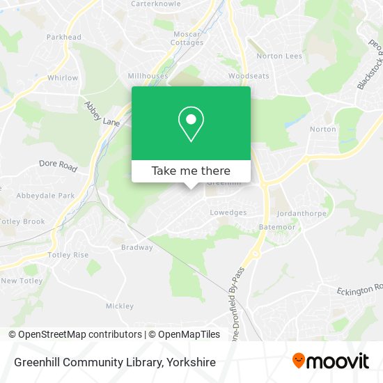 Greenhill Community Library map