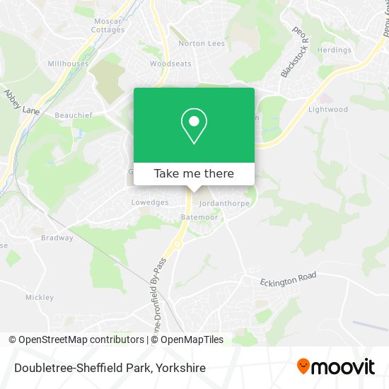 Doubletree-Sheffield Park map