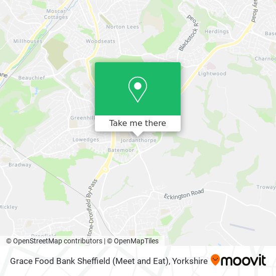 Grace Food Bank Sheffield (Meet and Eat) map