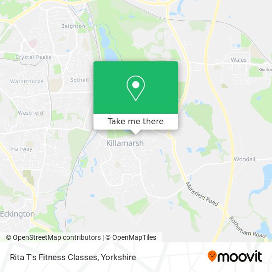 Rita T's Fitness Classes map