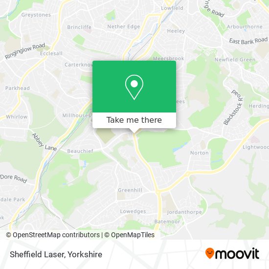 Sheffield Laser map