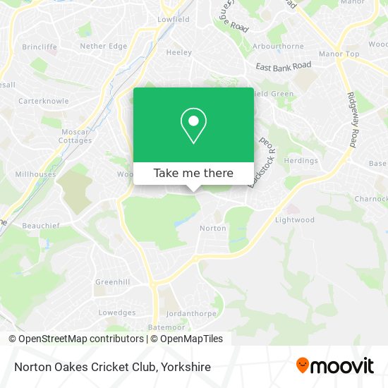 Norton Oakes Cricket Club map