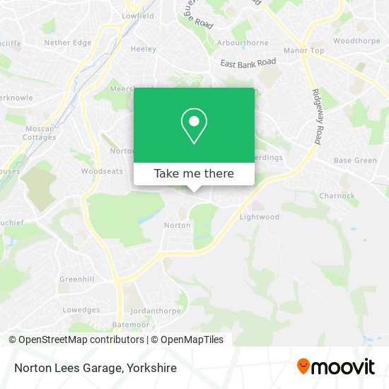 Norton Lees Garage map