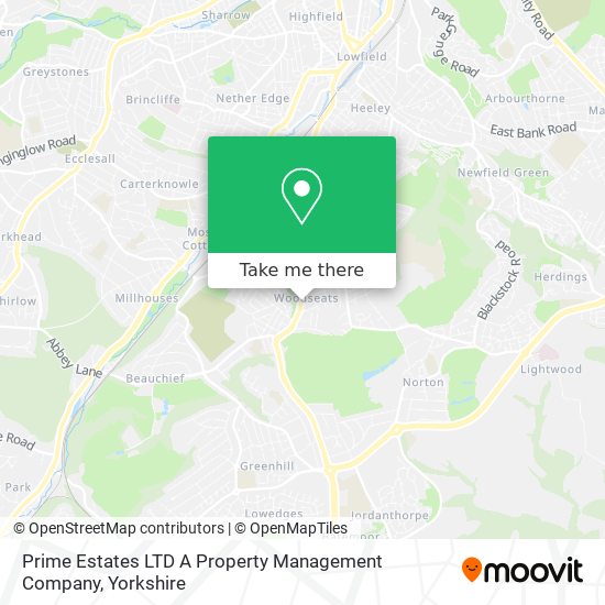 Prime Estates LTD A Property Management Company map