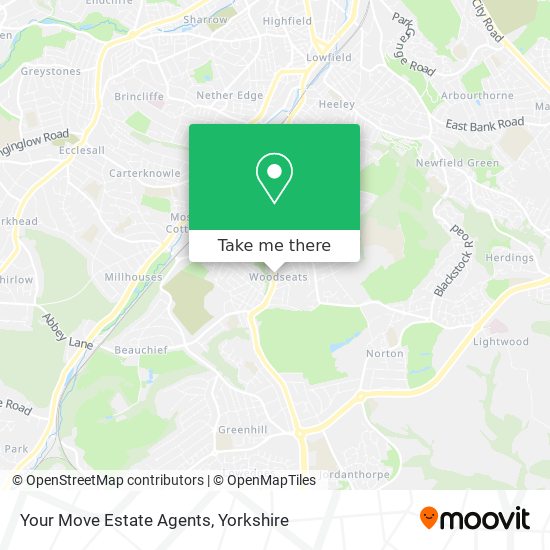 Your Move Estate Agents map