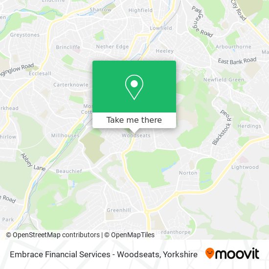 Embrace Financial Services - Woodseats map