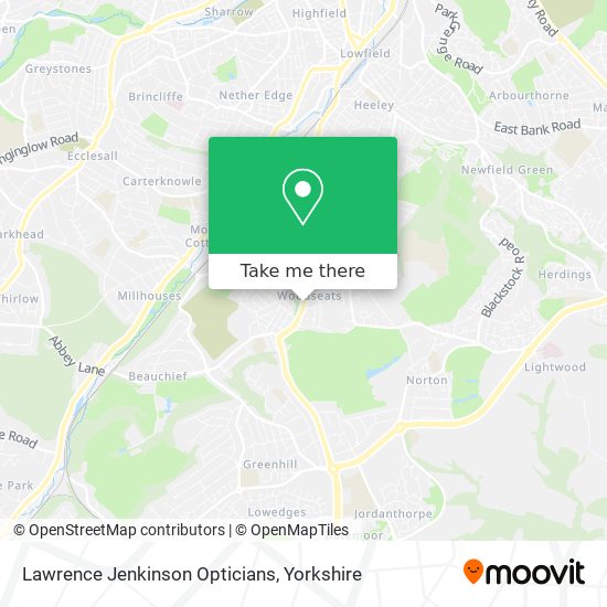 Lawrence Jenkinson Opticians map