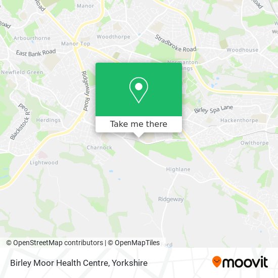 Birley Moor Health Centre map