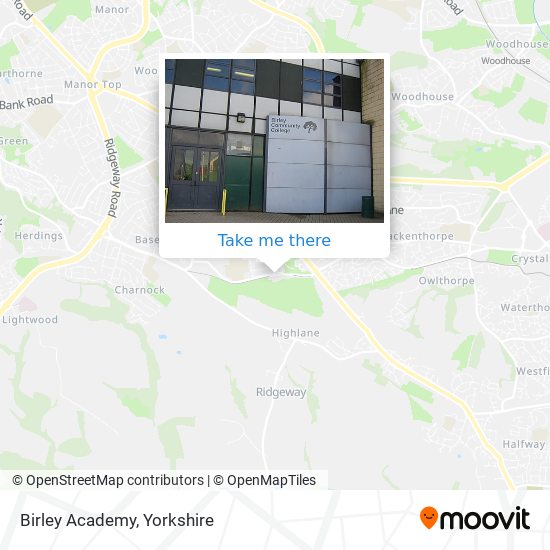 Birley Academy map