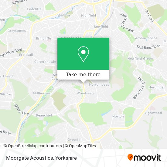 Moorgate Acoustics map