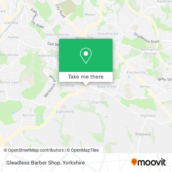 Gleadless Barber Shop map