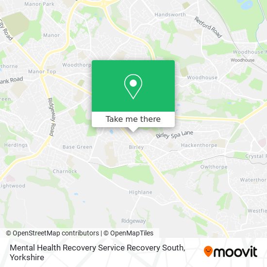 Mental Health Recovery Service Recovery South map
