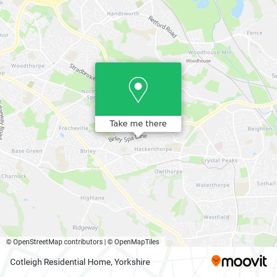 Cotleigh Residential Home map