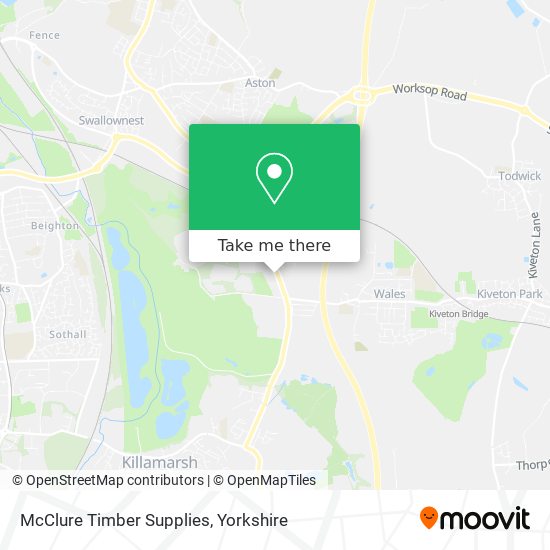 McClure Timber Supplies map