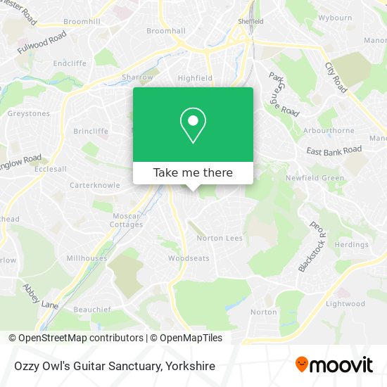 Ozzy Owl's Guitar Sanctuary map