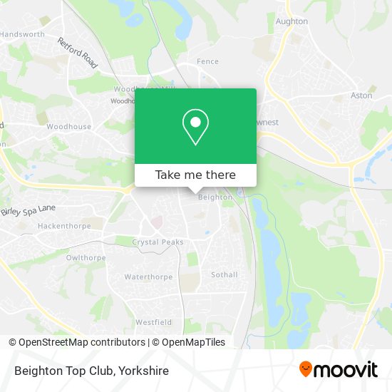 Beighton Top Club map