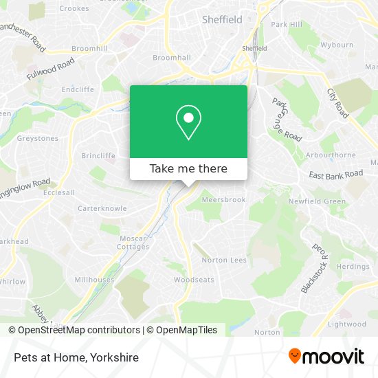 Pets at Home map